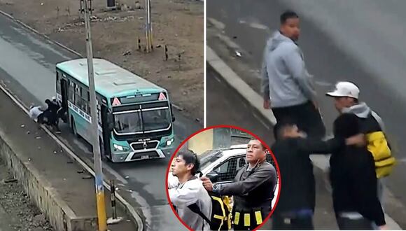Villa el Salvador: asaltan al paso buses de transporte público