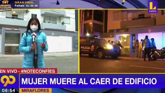 Surco:mujer muere al caer de edificio