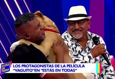 Vaguito visitó el set de Estás en Todas e intentó “besar” a Choca (VIDEO)