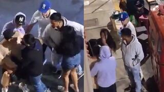 Huacho: Joven agrede brutalmente a su pareja afuera de una discoteca (VIDEO)