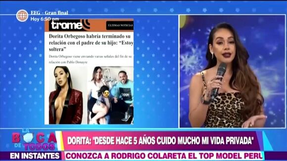 Dorita Orbegoso ahora dice que está soltera - diario ojo