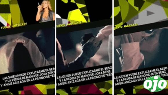 ¿Jota Benz le pidió la mano a Angie Arizaga en “promo” de Esto Es Guerra? | OJO