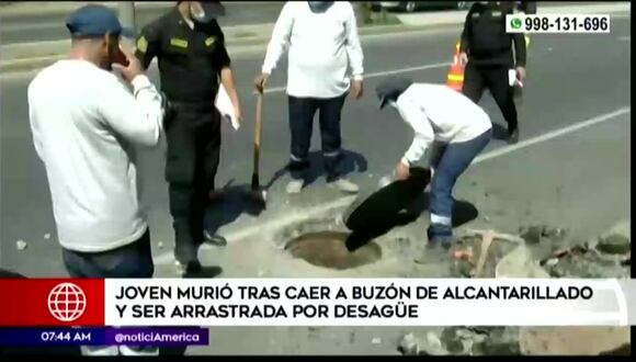 Chosica: joven pierde la vida tras caer a buzón sin tapa y ser arrastrada por más de 15 kilómetros