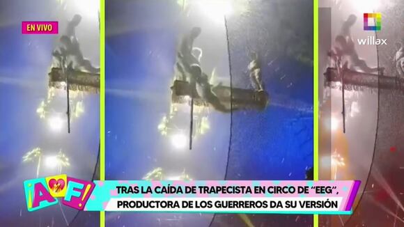 Productora de ‘EEG’ se pronuncia sobre caída de trapecista en circo