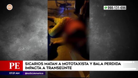 Mototaxista es asesinado por sicarios