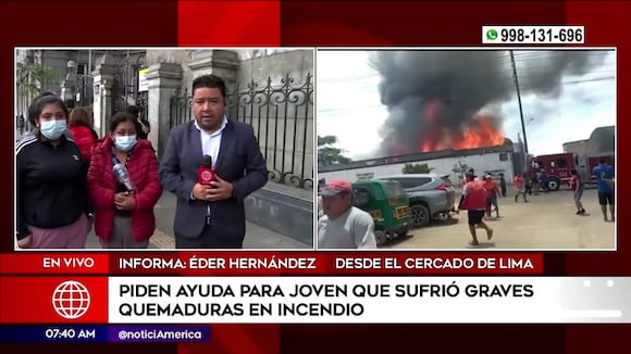 Piden ayuda para joven que sufrió quemaduras