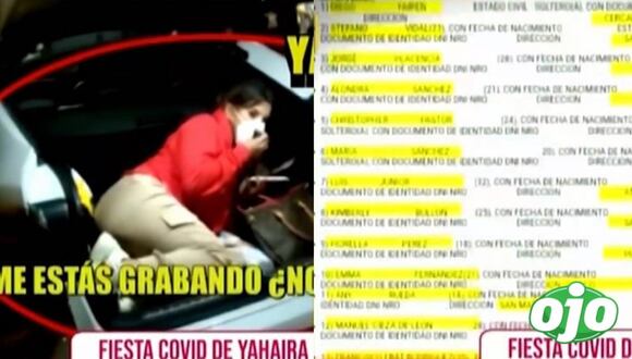 Mujeres al mando - parte policial de la intervención a la fiesta COVID de Yahaira Plasencia - diario OJO