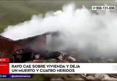 Un hombre pierde la vida y cuatro resultan heridos tras la caída de un rayo sobre vivienda en Cusco (VIDEO)