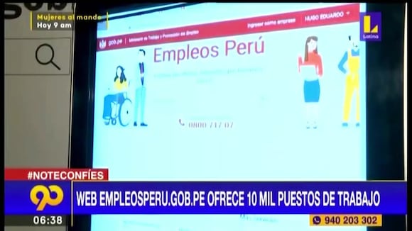 Ministerio de Trabajo ofrece 10 mil puestos de trabajo en plataforma "Empleos Perú"