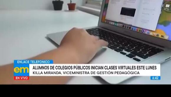 Estudiantes de colegios públicos iniciarán clases virtuales este lunes 15 de marzo