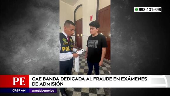 Cae banda dedicada al fraude en exámenes de admisión