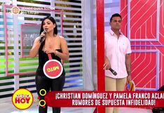 Pamela Franco expresa que todos los programas de espectáculos esperan que Christian la engañe: eso les da contenido