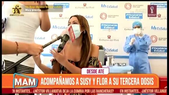 Florcita Polo se vacuna con la tercera dosis