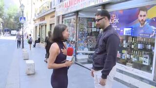 Sujeto agrede sexualmente a una reportera española EN VIVO y es detenido por las autoridades (VIDEO)