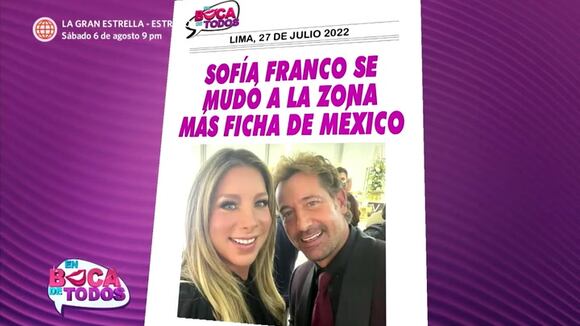 Sofía Franco sobre su viaje a México y Álvaro Paz
