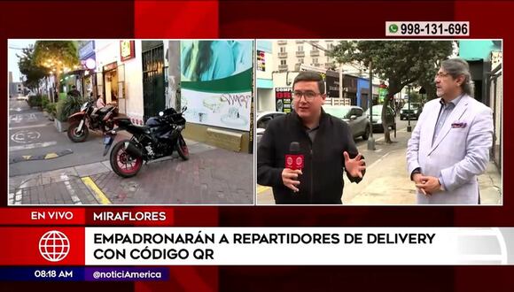 Miraflores: empadronamiento de repartidores