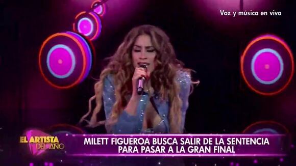 Así fue la presentación de Milett Figueroa en el Artista del Año