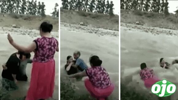 Mujer se bautizaba en el río Rímac pero casi muerte ser arrastrada por las aguas | OJO
