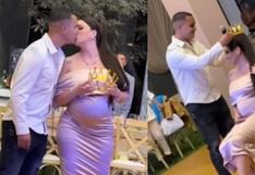 Melissa Klug y Jesús Barco celebraron a lo grande el baby shower de su primera hija (VIDEO)