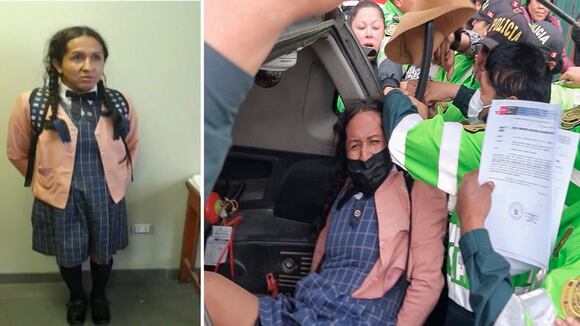 Huancayo: Hombre que fue detenido en baño de colegio vestido de alumna intentó justificarse