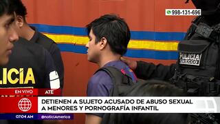 PNP captura a hombre acusado de abuso sexual y pornografía infantil en Ate (VIDEO)