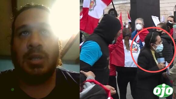 Simpatizante de Fuerza Popular que agredió a reportera | DIARIO ojo