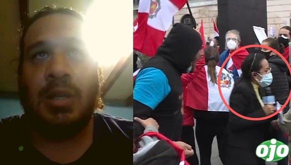 Simpatizante de Fuerza Popular que agredió a reportera | DIARIO ojo
