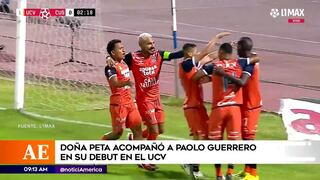 “Habrán muchos más”, doña Peta sobre el primer gol de Paolo Guerrero en la UCV (VIDEO)