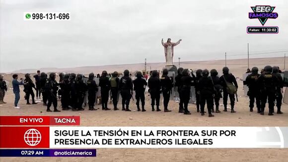 Caos en frontera de Perú y Chile
