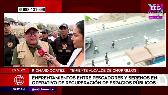 Teniente alcalde se pronuncia sobre situación en Chorrillos