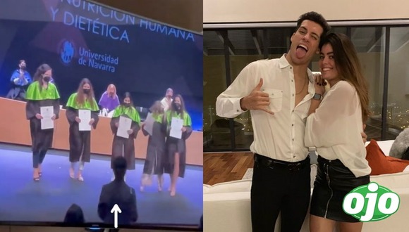 Patricio Parodi orgulloso de su hermana en su graduación - diario OJO