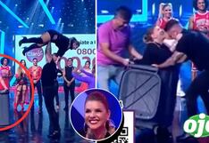 EEG: Meten a Johanna San Miguel en un tacho de basura: “La pusieron en su sitio”