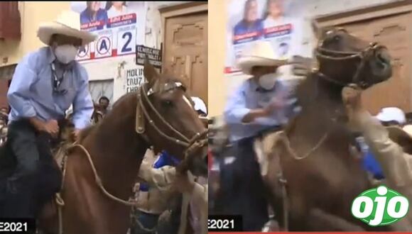 Pedro Castillo se dirige a local de votación | diario OJO