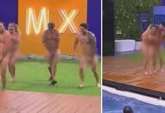 Nicola Porcella y Wendy Guevara se calatean por completo en reality mexicano EN VIVO