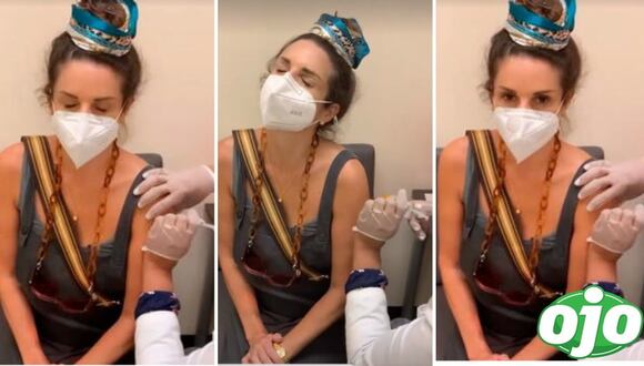Rebeca Escribens se vacunó contra el COVID-19 en Estados Unidos | Diario OJO