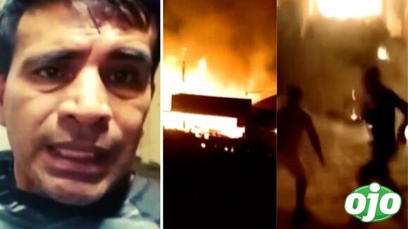 Hombre Grabo Quemando Casa De Expareja en Jicamarca | diario OJO