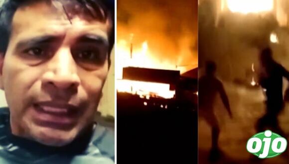 Hombre Grabo Quemando Casa De Expareja en Jicamarca | diario OJO