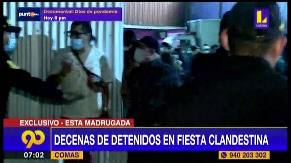 Decena de detenidos deja fiesta clandestina en pleno toque de queda por el Comas | ojo