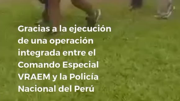 Presentación de terroristas en el VRAEM