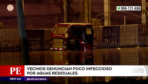 Vecinos denuncian foco infeccioso por aguas residuales
