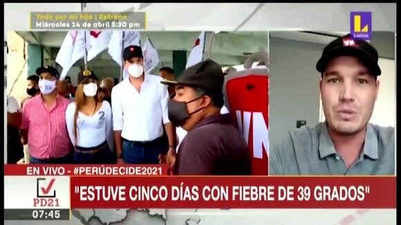 George Forsyth: “Me encuentro bastante mejor, estuve cinco días con fiebre de 39 grados” (VIDEO) - Correo