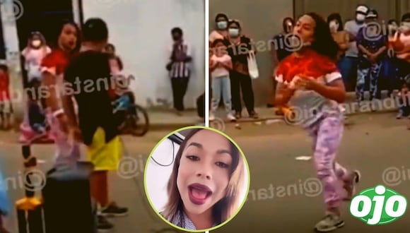 Dayana captada en show callejero | DIARIO OJO