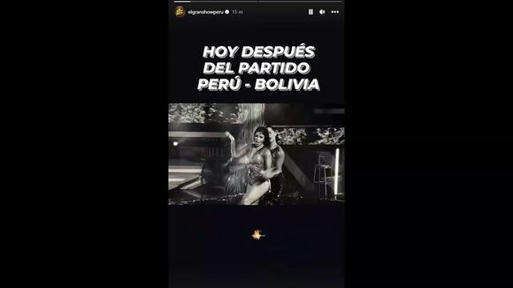 El Gran Show va después del Perú vs Bolivia