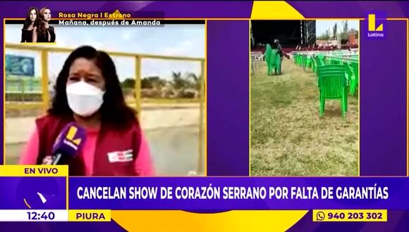 Cancelan concierto de Corazón Serrano por falta de garantías