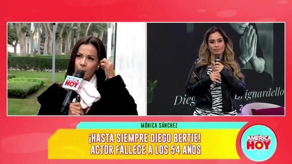 Mónica Sánchez habla de la muerte de Diego Bertie