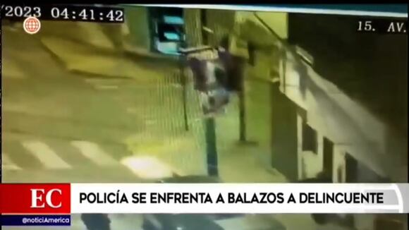 Carmen de la Legua: Policía se enfrenta a balazos a delincuente