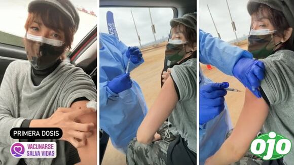 Tatiana Astengo recibe su primera dosis de la vacuna contra el COVID-19 | OJO