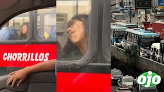 Joven duermen en bus en extraña posición y se hace viral en TikTok: “Mi mayor miedo”