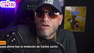Mr. Peet imita a Carlos Cacho cuando regañó a la Uchulú: “¡Bebita por Dios!” (VIDEO)