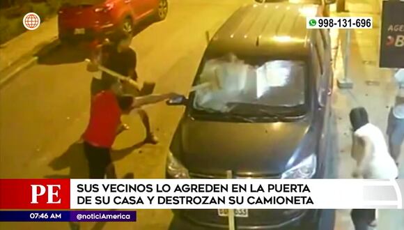 Hombre es agredido por sus vecinos